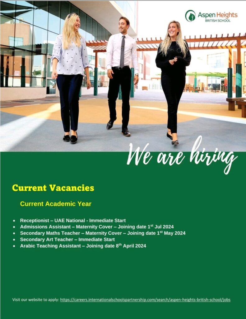 Aspen Heights British School Careers