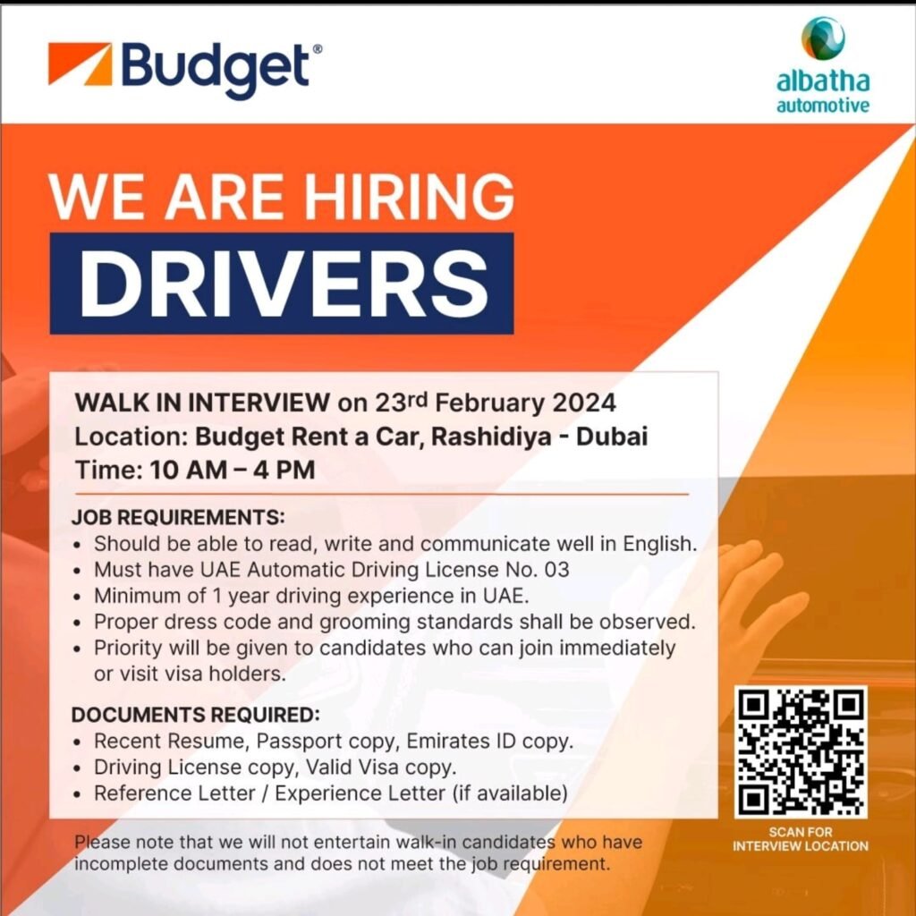 albatah automative walk in interview