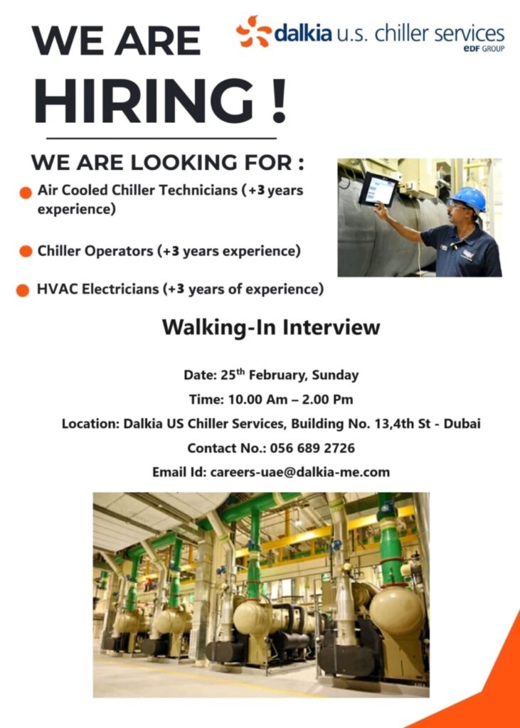 Dalkia u.s. Chiller Services Careers in UAE