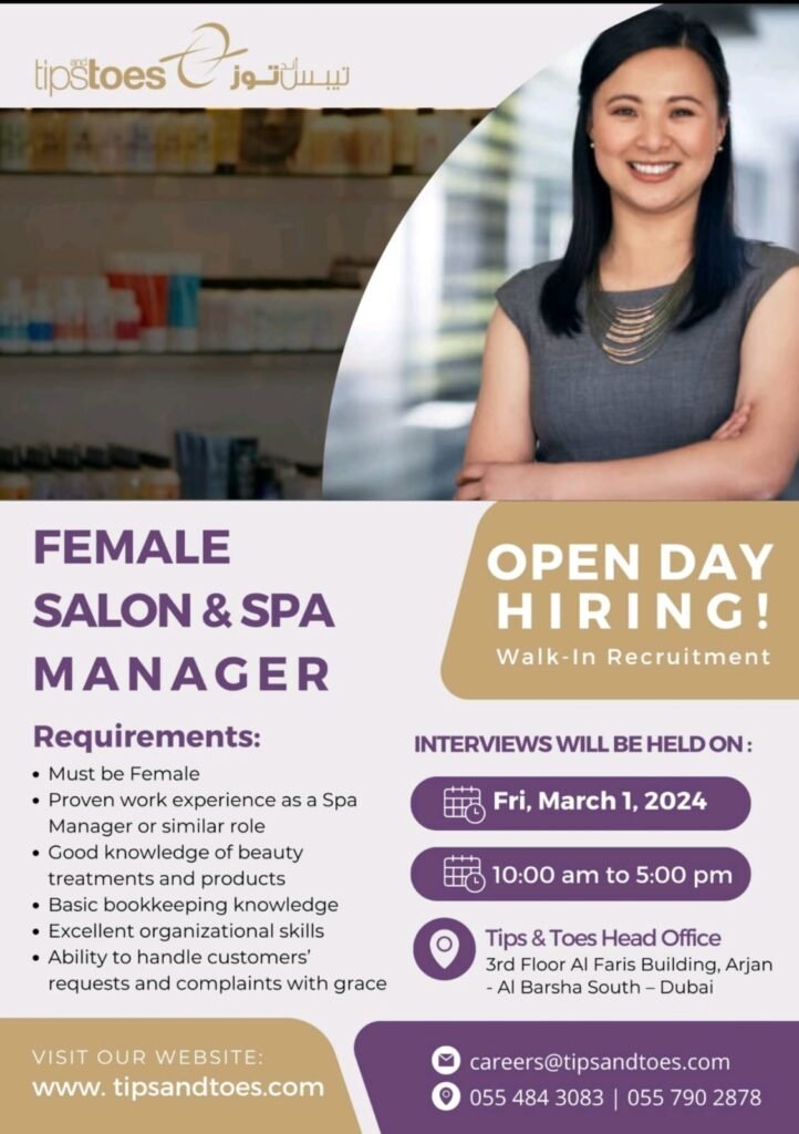 Tips & Toes Company career 2024