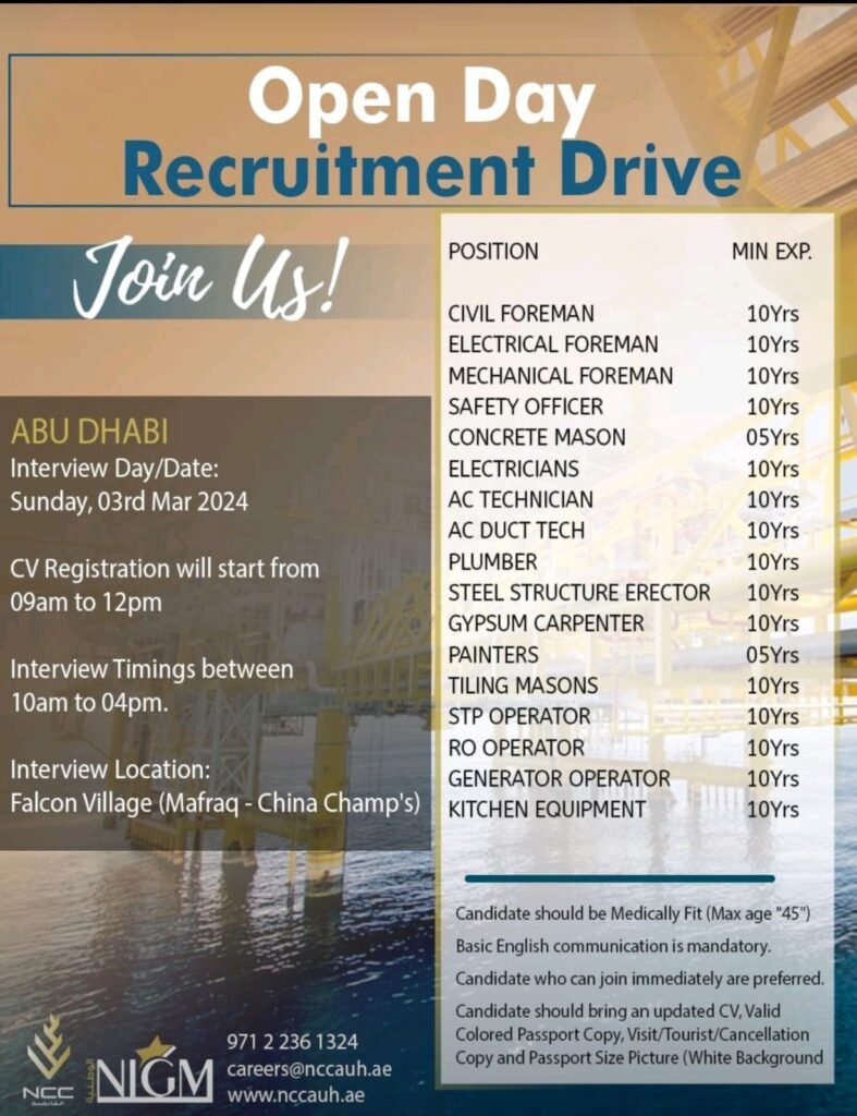 NCC Holding Careers in UAE
