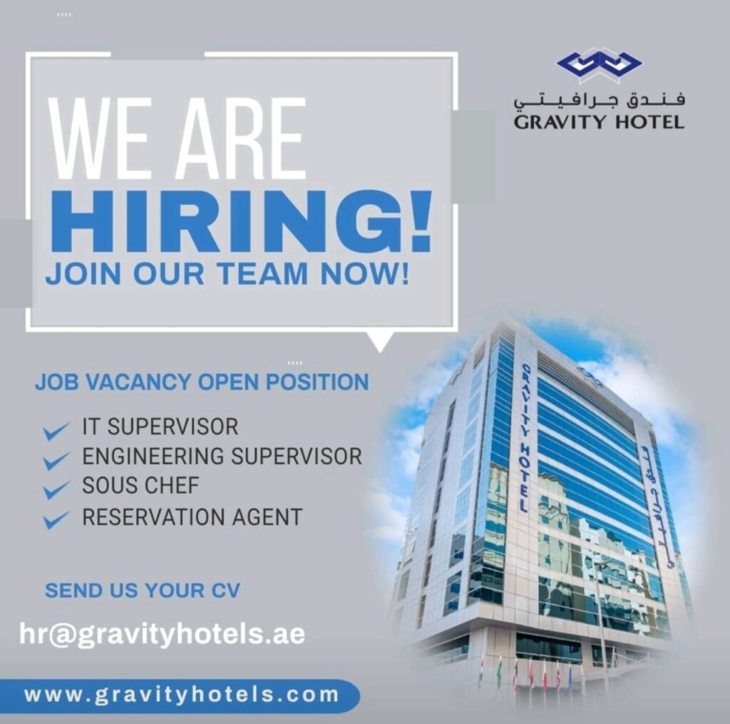 Gravity Hotel Careers in UAE