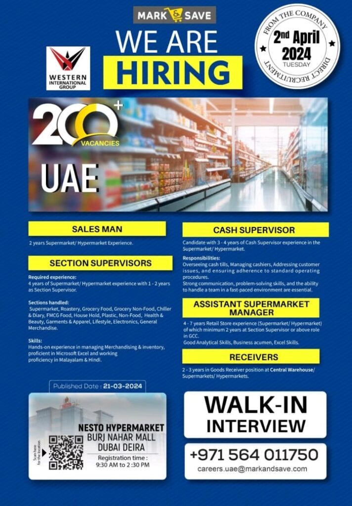 Western International Group Careers in UAE |Latest Interview 2024