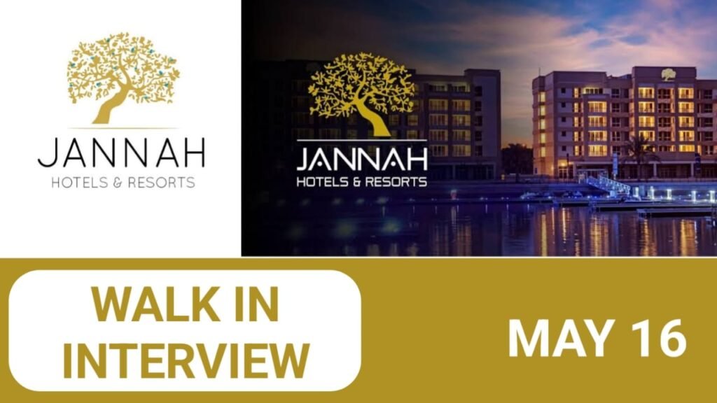 Jannah Hotels & Resorts Careers in UAE