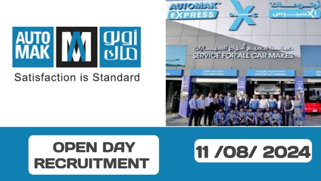 Automak have some new vacancies in Kuwait| Open day recruitment in kuwait-2024