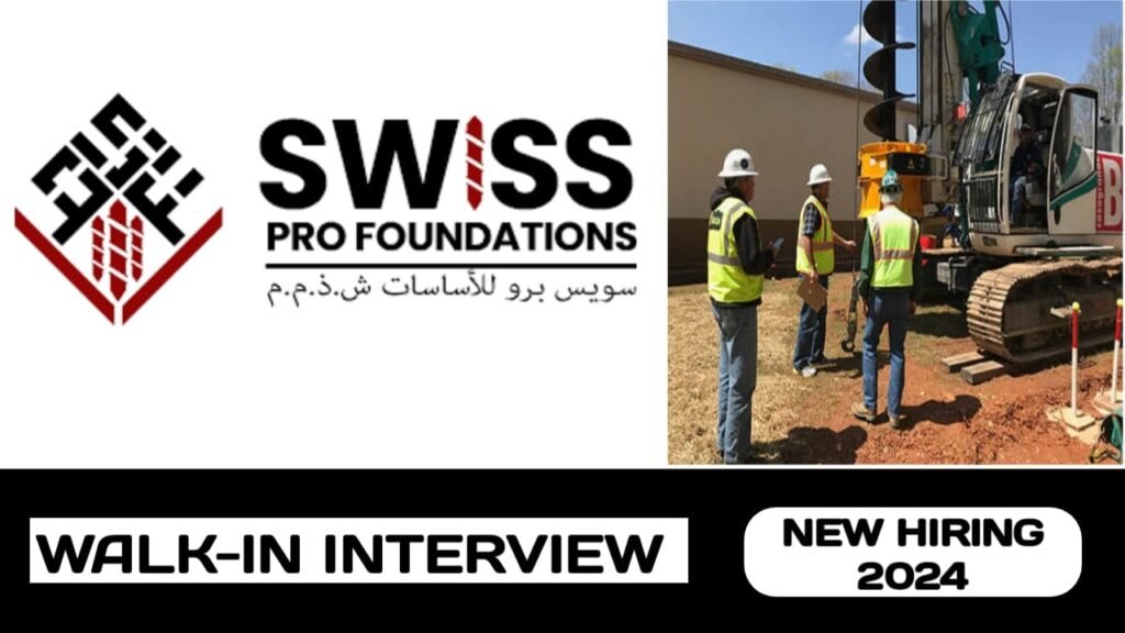 Swiss Pro Foundation is ready to conduct walk-in interview in UAE| new job vacancies in UAE - 2024