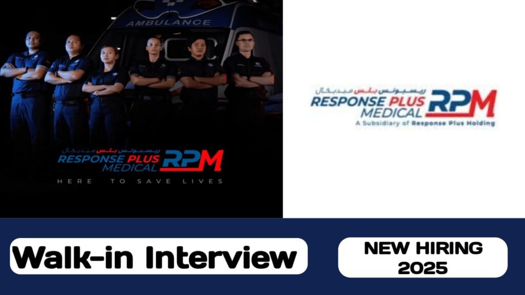 Response Plus Medical Service have walk-in interview in UAE | new job hiring in UAE - 2025