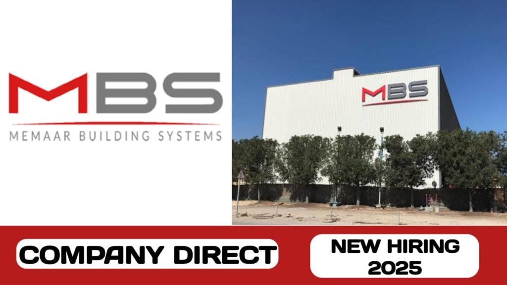 Memaar Building Systems (MBS) have new vacancy in UAE | new job hiring in UAE - 2025