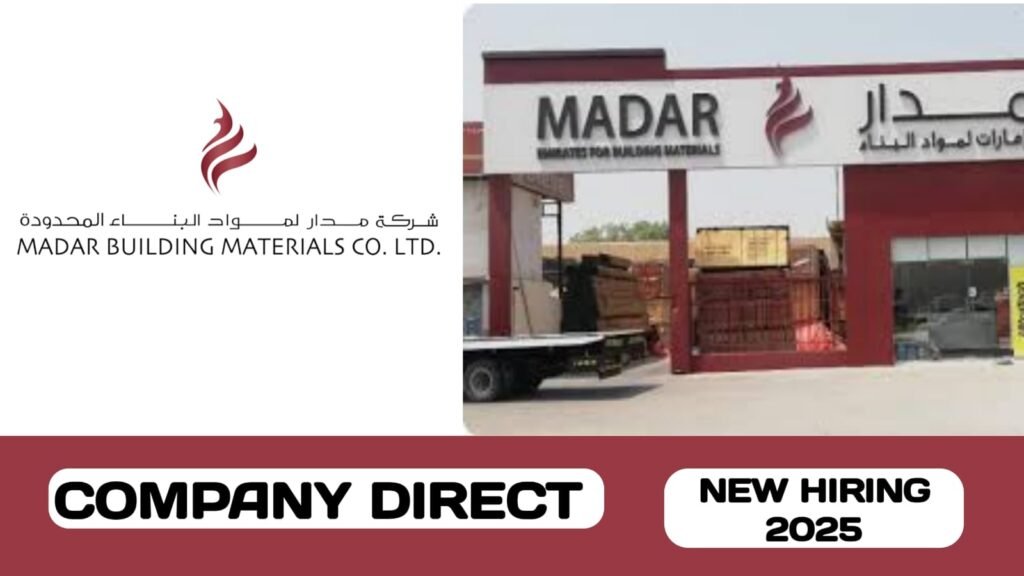Madar building and construction Co. L. L.C have new vacancies in UAE | new job hiring in UAE - 2025