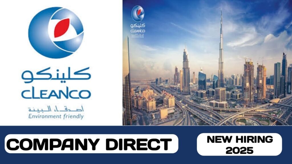 Cleanco facility management service have new vacancy in UAE | new job hiring in UAE - 2024